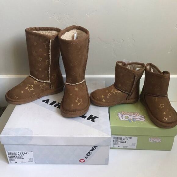 Airwalk Other - Girls/Toddler Size 4 and 6 sister set brown boots